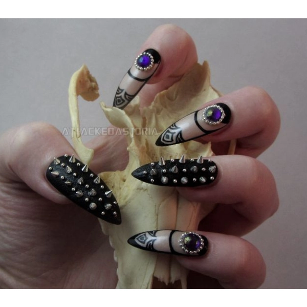 dope-nail-designs-Studded-Designs