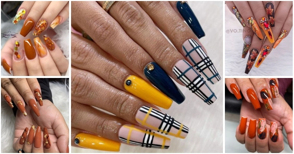 dope-nail-designs-fall-simple