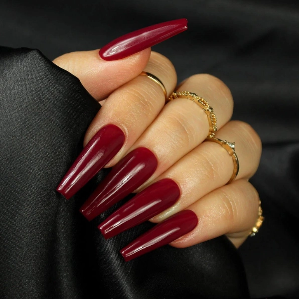 dope-nail-fall-Cranberry-Red