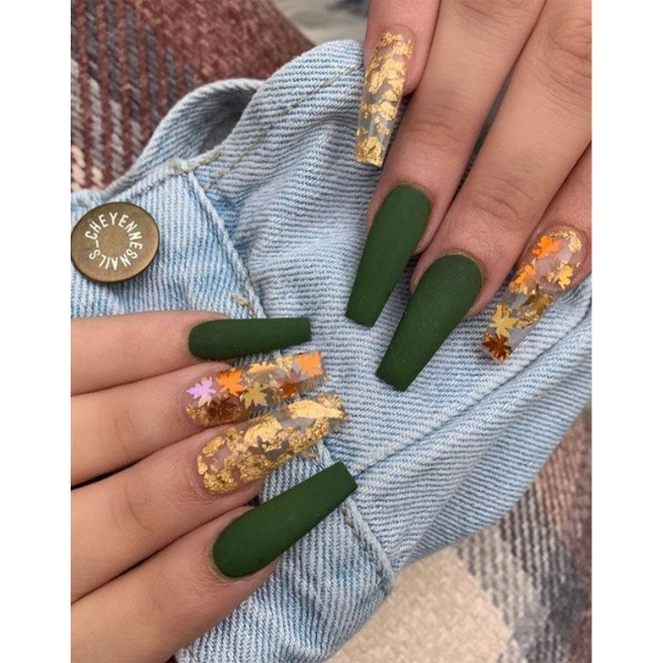 dope-nail-fall-Deep-Green