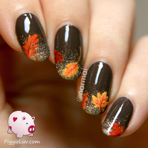 dope-nail-fall-Leaf-Accents