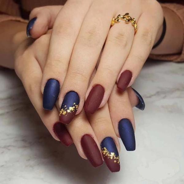 dope-nail-fall-Matte-Burgundy