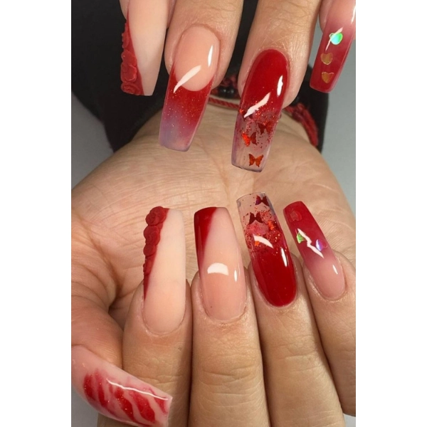 dope-nail-fall-Spice-Red