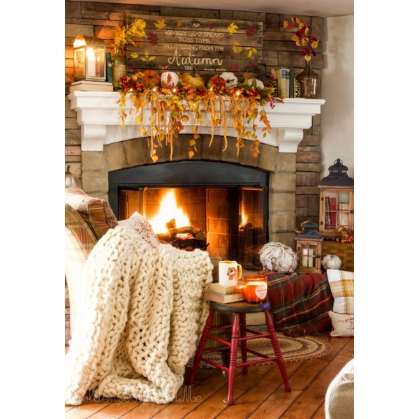 fall-decoration-Cozy-Fireplaces