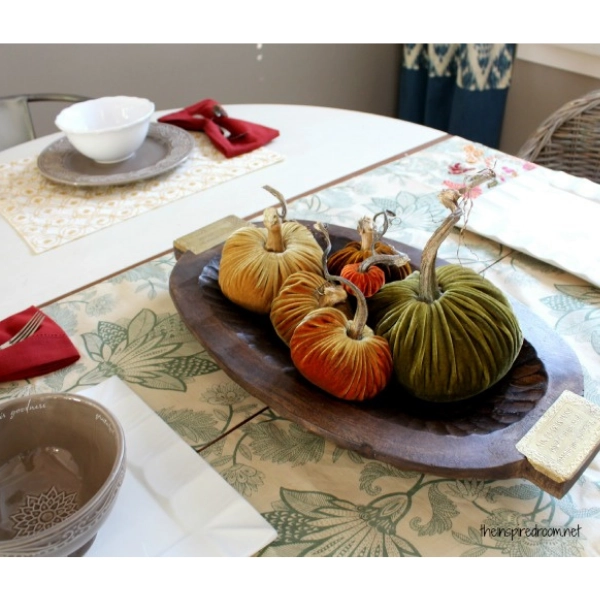 fall-decoration-Velvet-Pumpkins