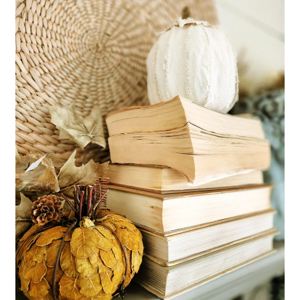 fall-decoration-Vintage-Books