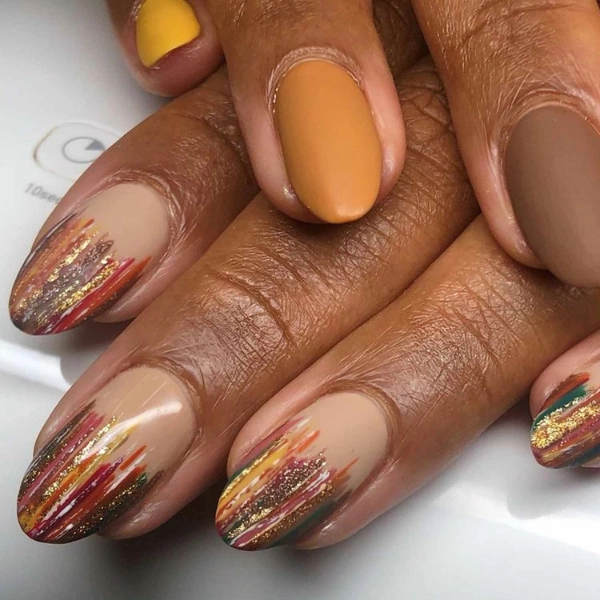 fall-nail-design-Autumn-Glow