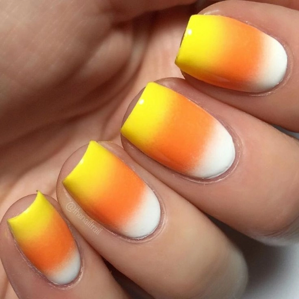 fall-nail-design-Candy-Corn-Cute