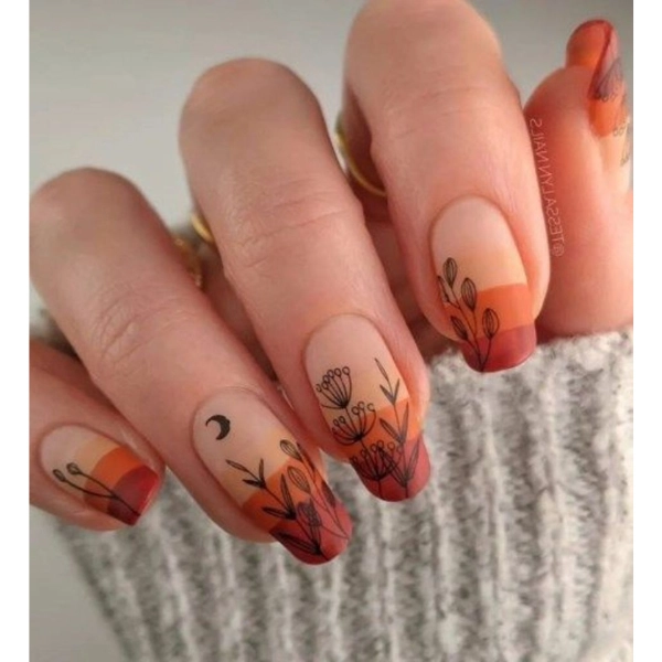 fall-nail-design-Moonlit-Night