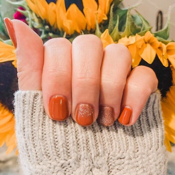 fall-nail-design-Pumpkin-Spice-Delight