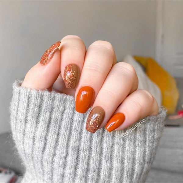 fall-nail-gel-Burnt-Orange