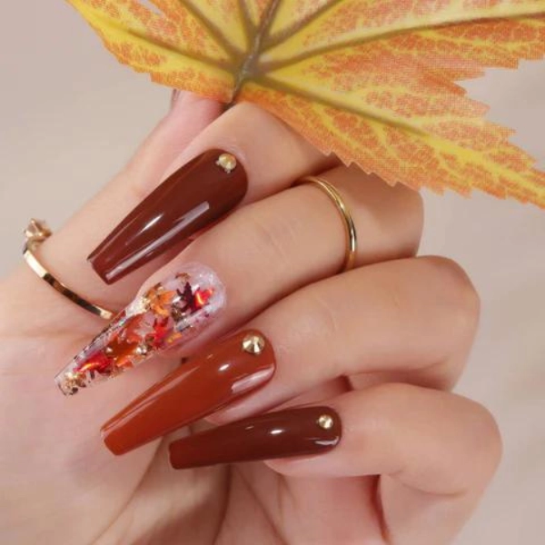 fall-nail-gel-Maple-Magic