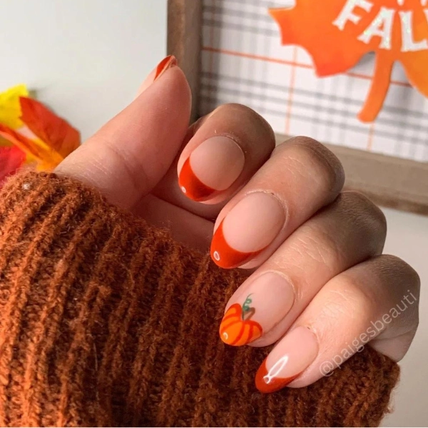 fall-nail-gel-Pumpkin-Spice