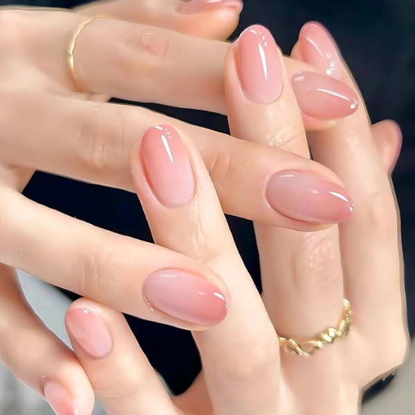 french-tip-almond-nails-Ombre-Tips