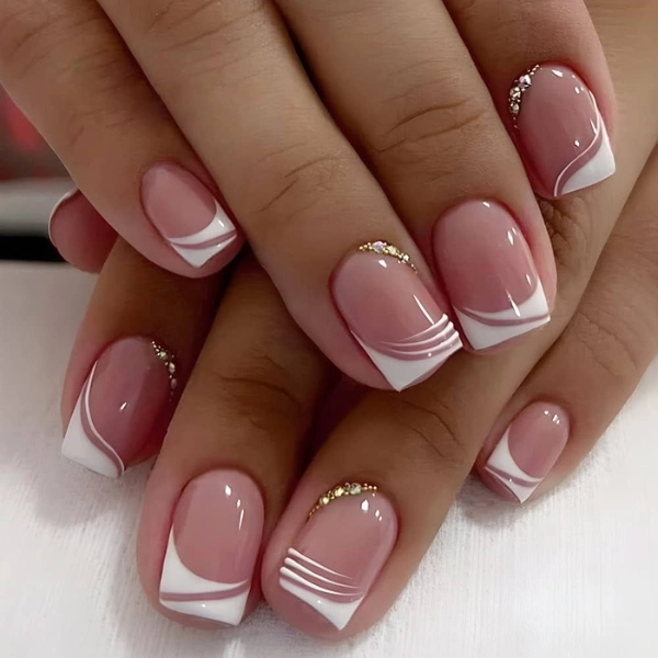 french-tip-nails-short-square-Twist