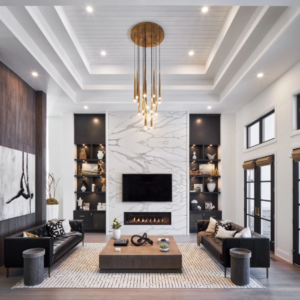 home-decor-Modern-living-room-High-Ceilings