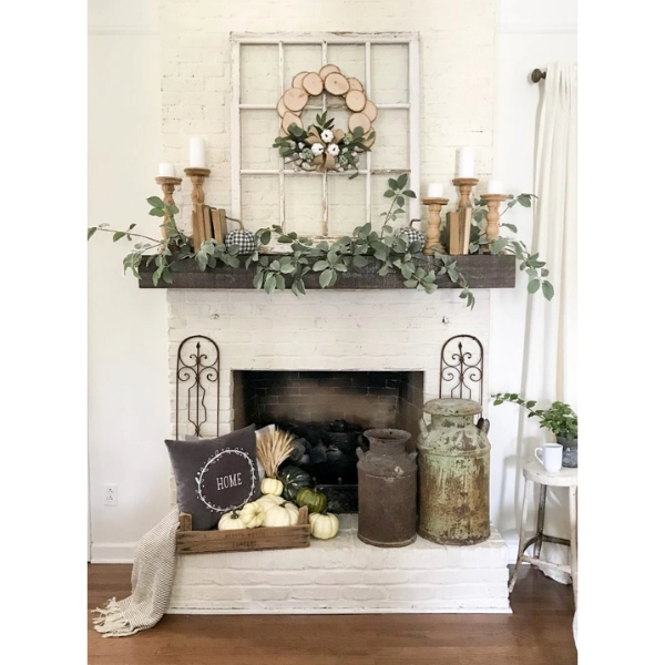 home-decor-farmhouse-living-room-Farmhouse-Fireplace-Mantel