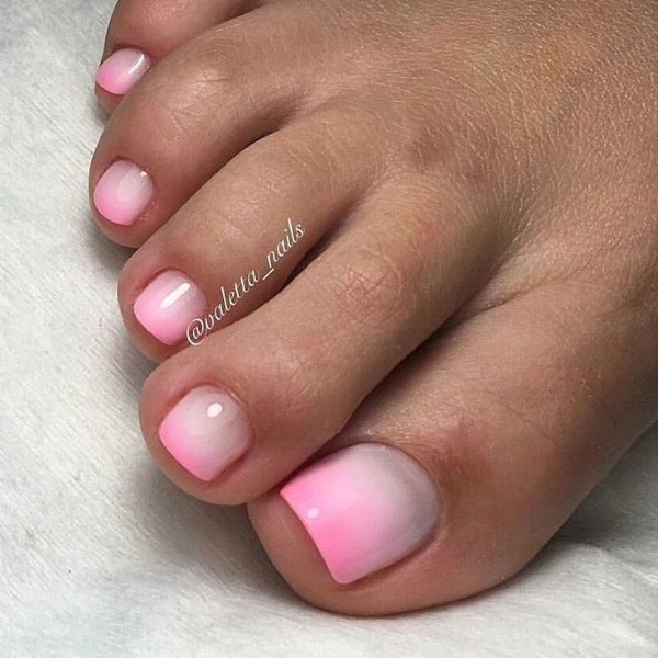 pedicure-ideas-pink-french-tips-Ombre-Tips