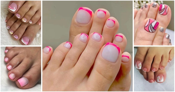 pedicure-ideas-pink-french-tips