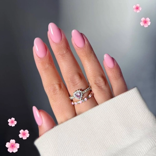 pink-nails-almond-Blush-Pink