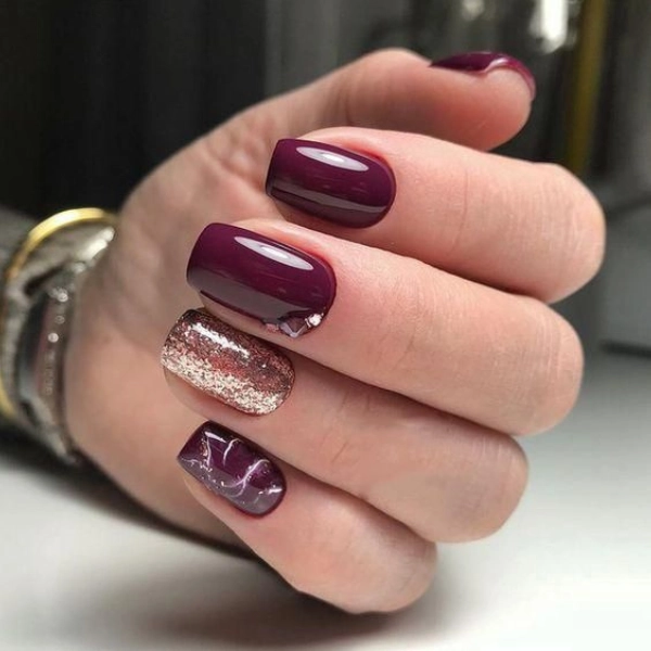 simple-fall-nails-Burgundy-Bliss