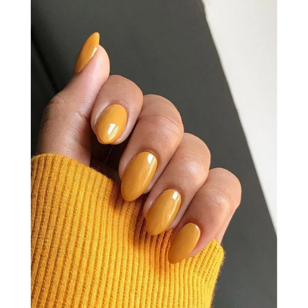 simple-fall-nails-Muted-Mustard