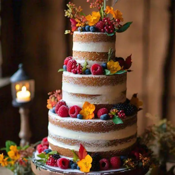  Rustic Naked Cake