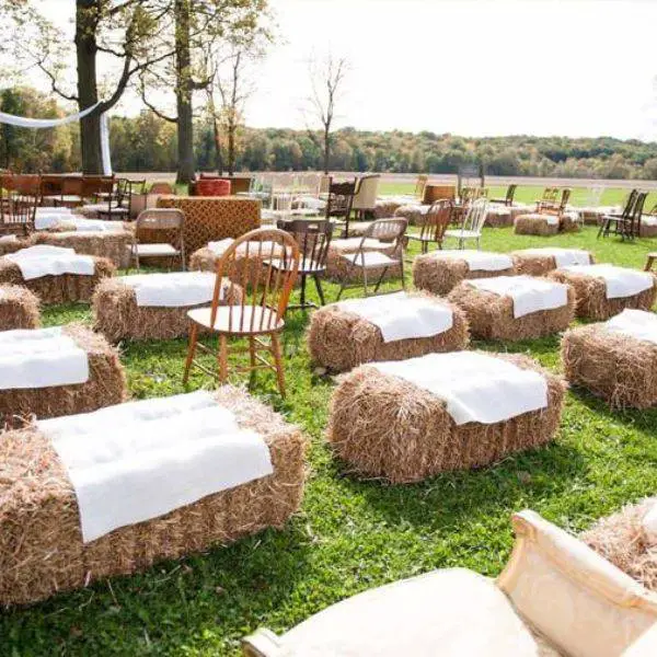 Hay Bale Seating