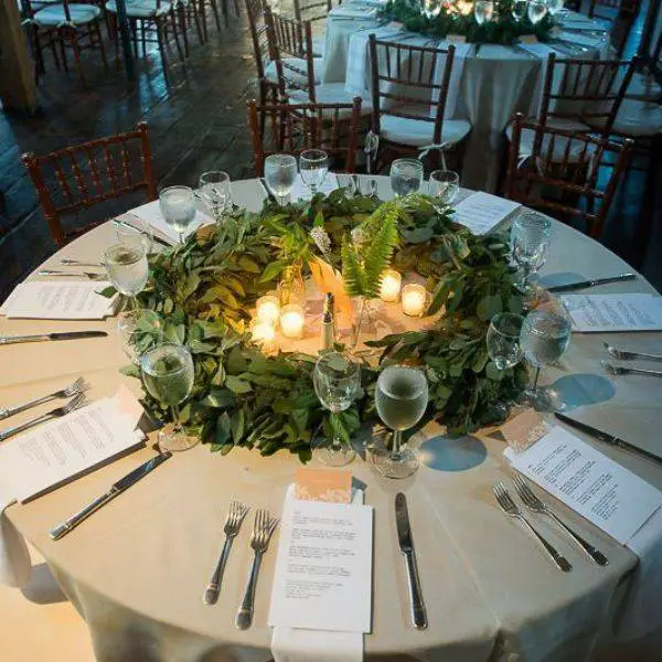  Greenery Garland with Candles