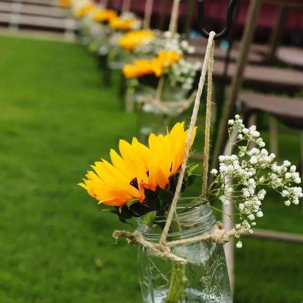 Mason Jar Aisle Markers