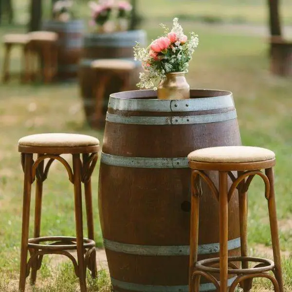 Wine Barrel Tables