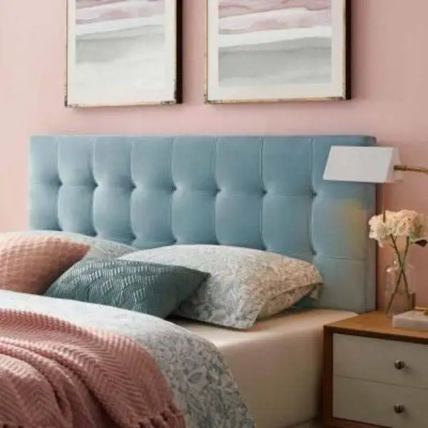  Soft Blue Headboard