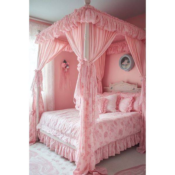 . Pink Bed Canopy