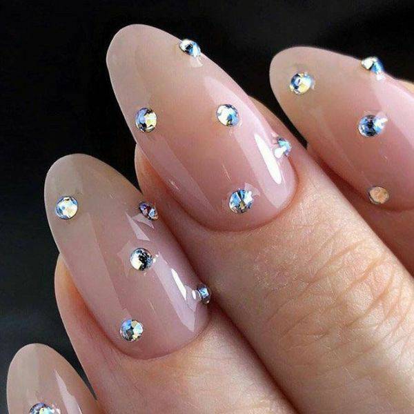  Blush Pink with Rhinestones