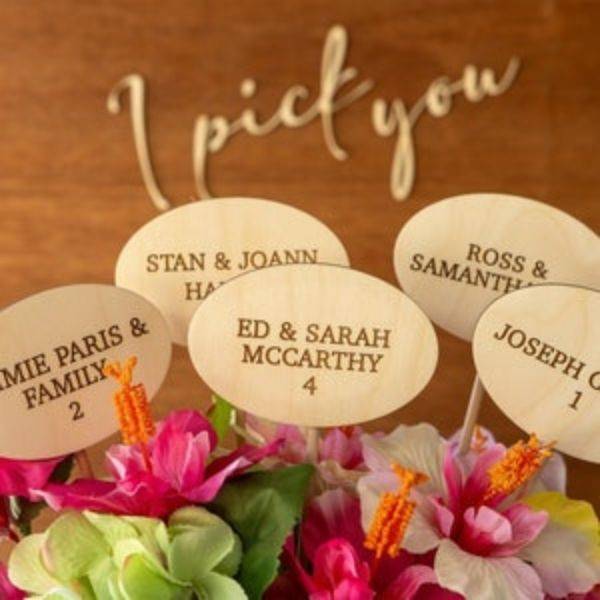 Wooden Escort Cards