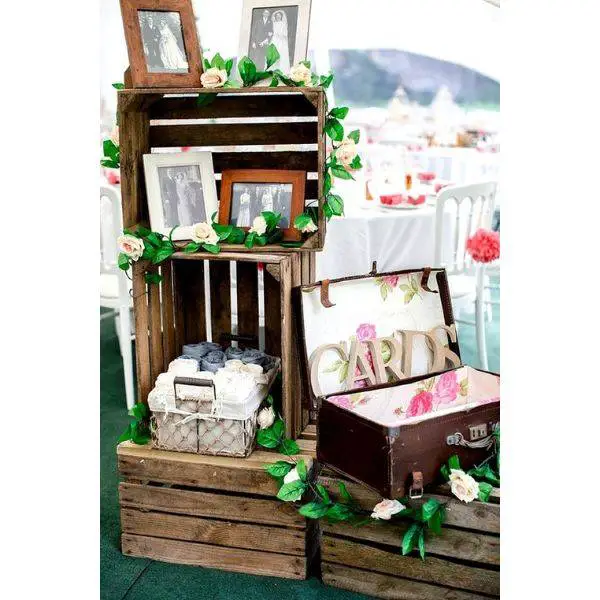 Wooden Crate Display