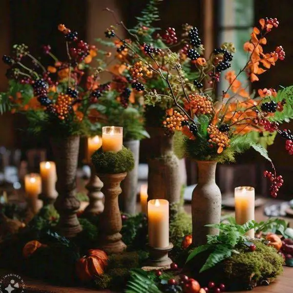 Moss-Covered Vases