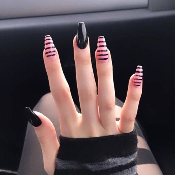  Pink and Black Contrast