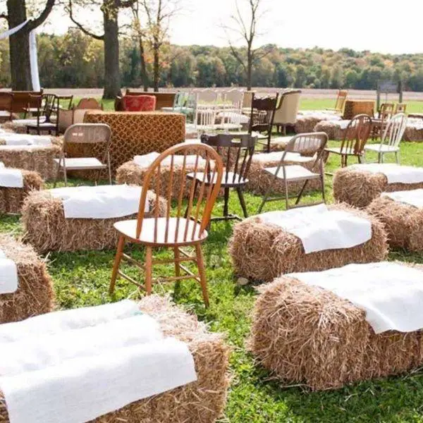 Hay Bale Seating