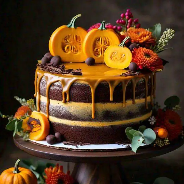  Pumpkin & Chocolate Cake