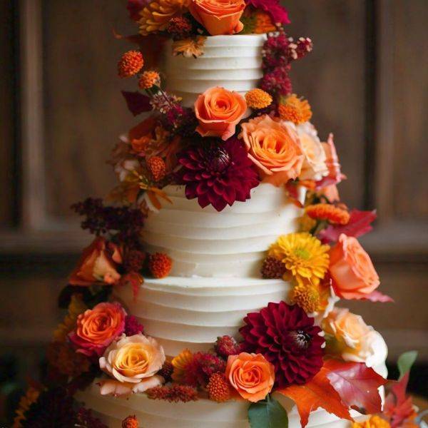 Floral Embellished Cake