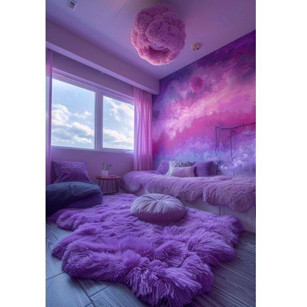  Ombre Purple Walls