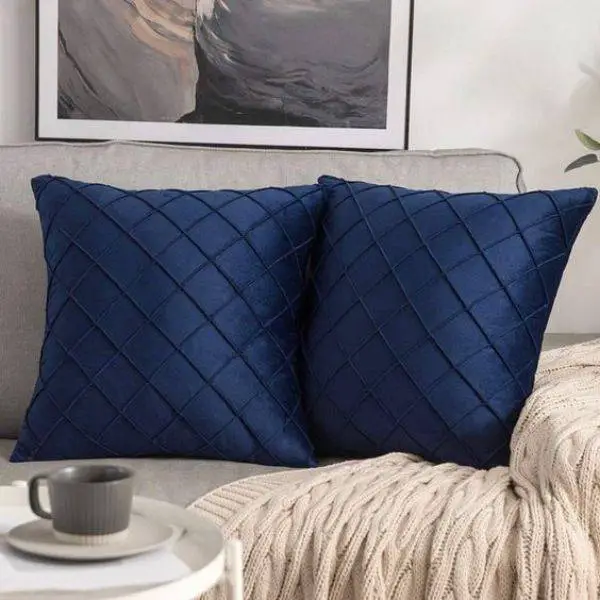 Blue Velvet Cushions