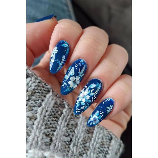  Blue and White Floral