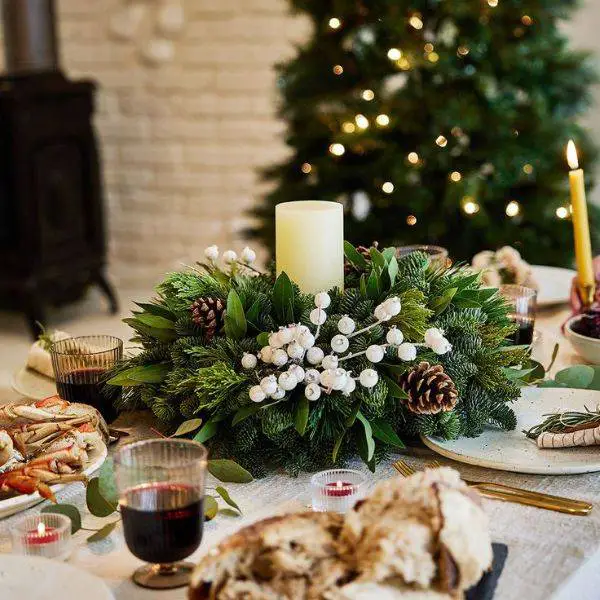 Pinecones and Greenery