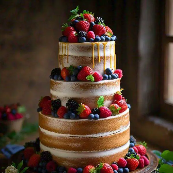  Berry-Topped Naked Cake