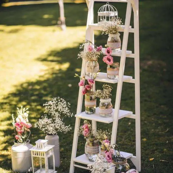 Rustic Ladder Display