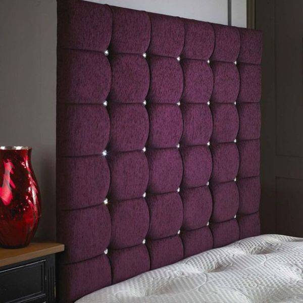  Upholstered Purple Headboard