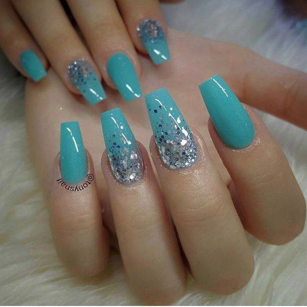  Teal and Glitter Combo