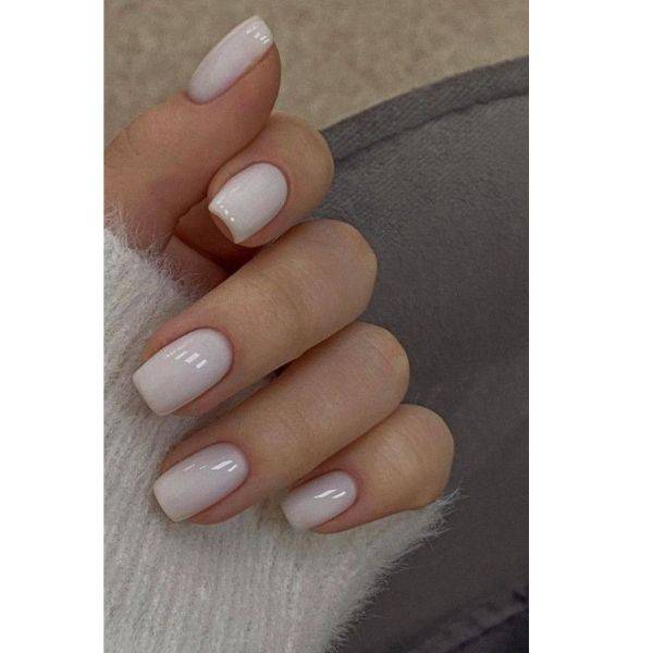 White and Clear Nails
